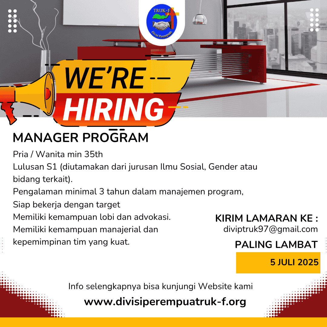 Lowongan Kerja Manager Program